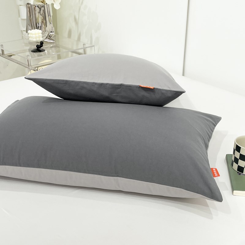 全棉枕套纯棉一对装家用48x74cm枕头套皮学生宿舍单人枕芯罩40x60