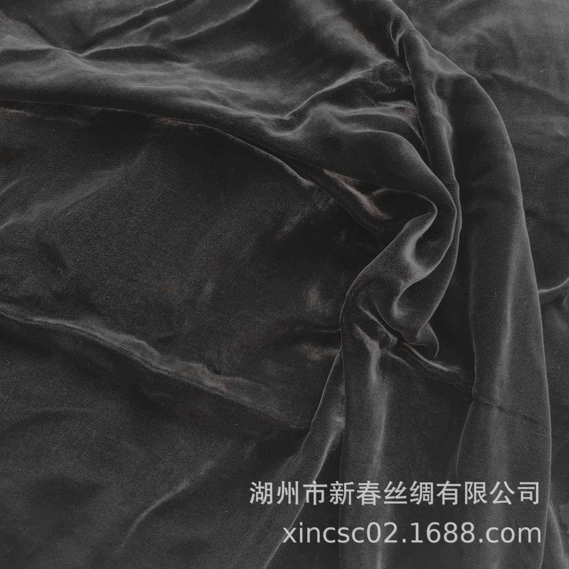 全真丝丝绒面料门幅140精品丝绒