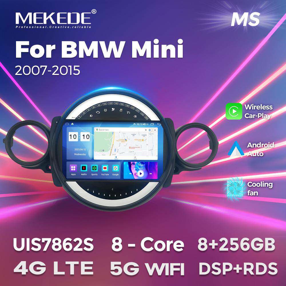 适用于07-15款BMWmini宝马mini安卓大屏车载导航仪无线carplay