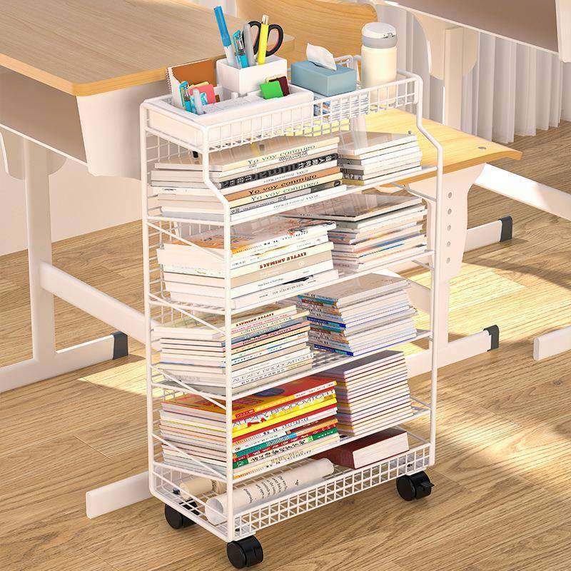 可移动桌边收纳架小书架教室书桌旁学生书本带轮落地桌下置健之章,工业油品/胶粘/化学/实验室用品,其他实验室设备,淘宝优惠券,粉丝福利购,淘宝优惠卷