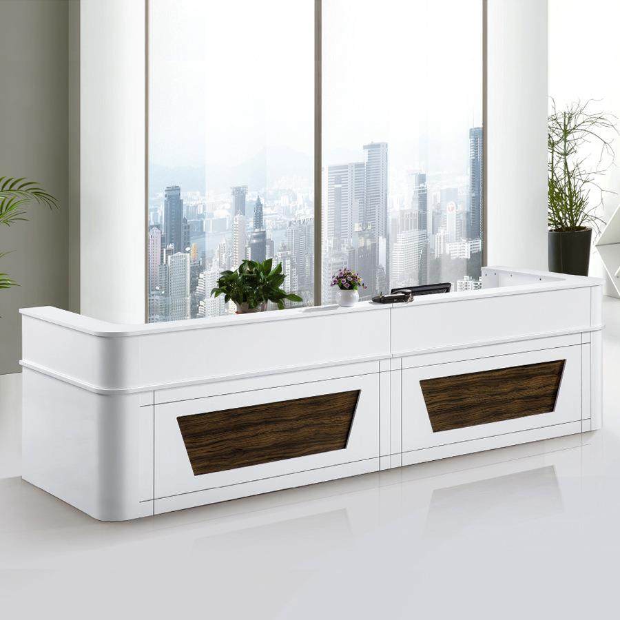 烤漆前台桌公司办公接待台简约现代迎宾收银服务咨询台2020