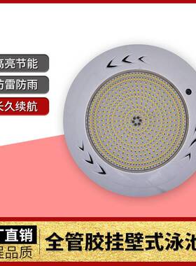 全管胶挂壁式泳池灯460珠SMD35WRGB遥控