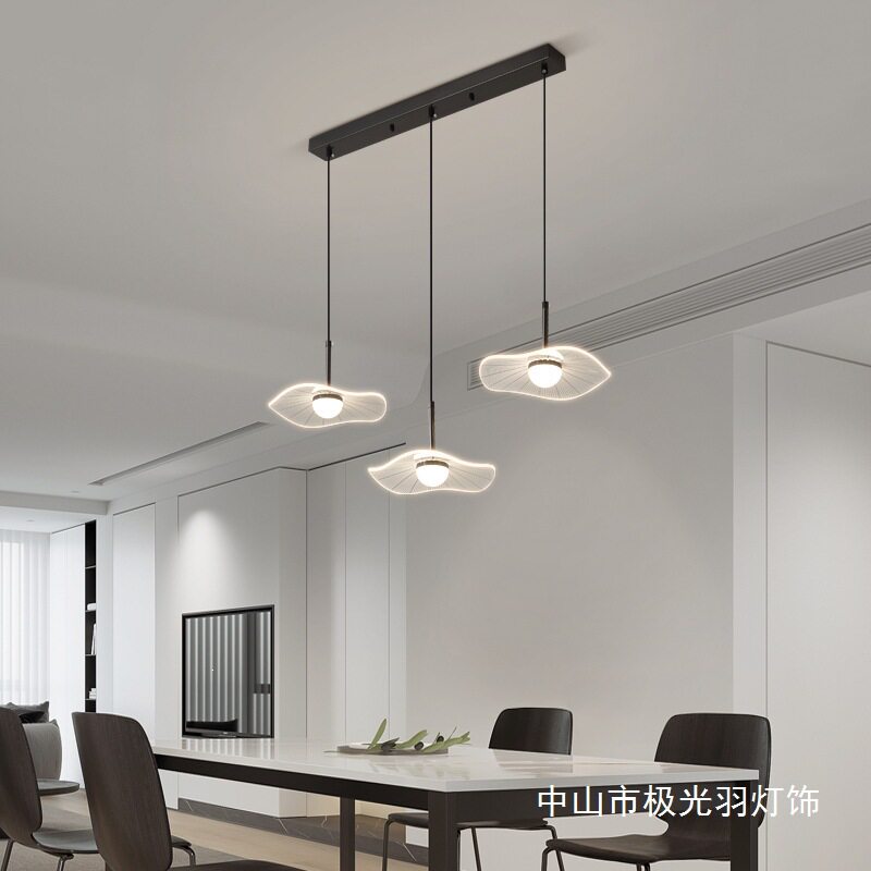 餐厅吊灯三头后现代简约创意个性2026全铜饭厅北欧楼梯过道吸顶灯