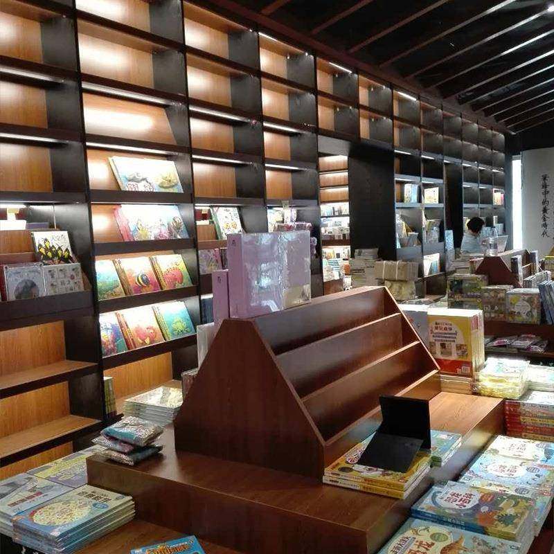 制作书店多层组合木制品烤漆展示柜学校图书馆阅览室现代书柜