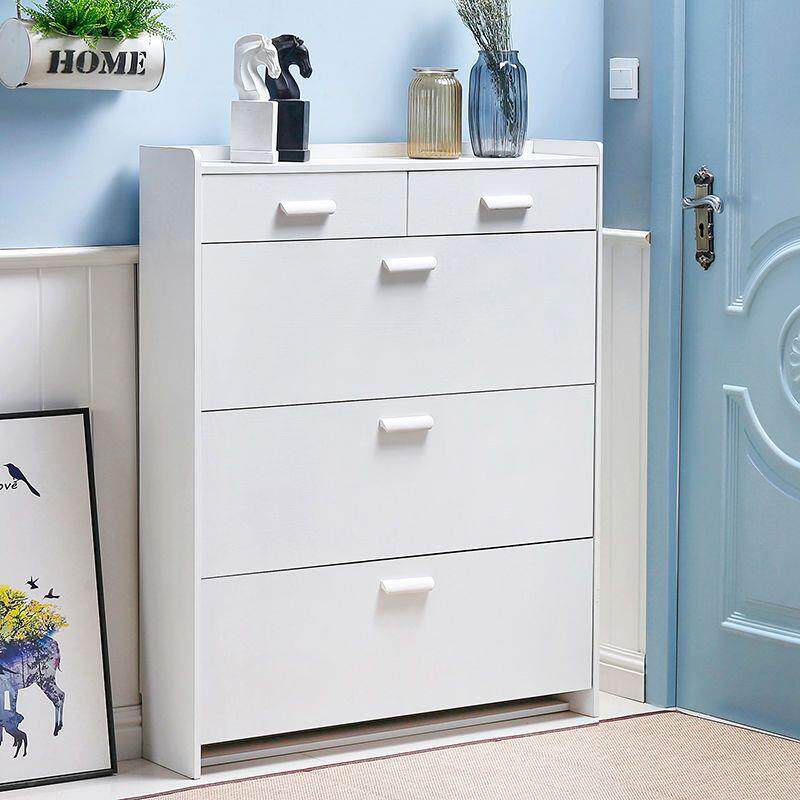 超翻斗鞋柜窄白色家用门尘口简约薄厅柜见详情玄关进门门防简易鞋