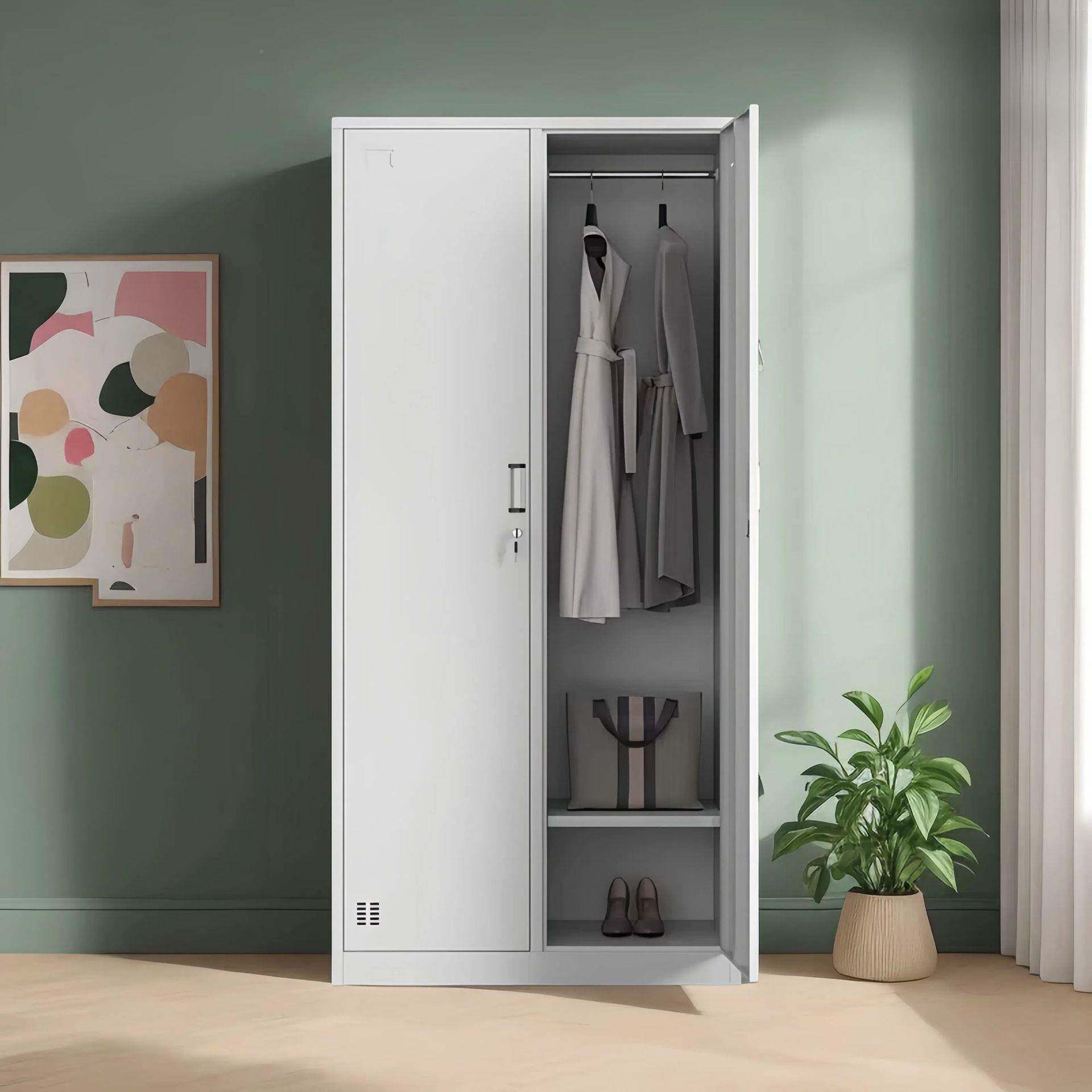 员宿003舍工衣柜学校公寓柜工地临时铁皮更衣柜身房浴健带室锁储