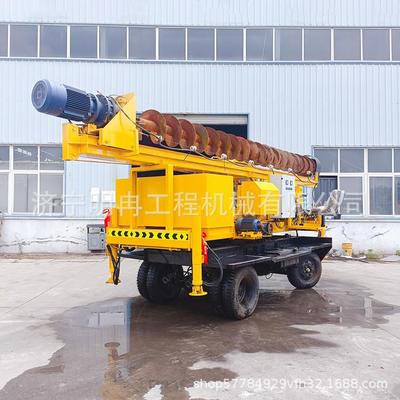 乡下家院建房基打桩LBH机10米螺旋钻孔机危房农加固新房建地筑专