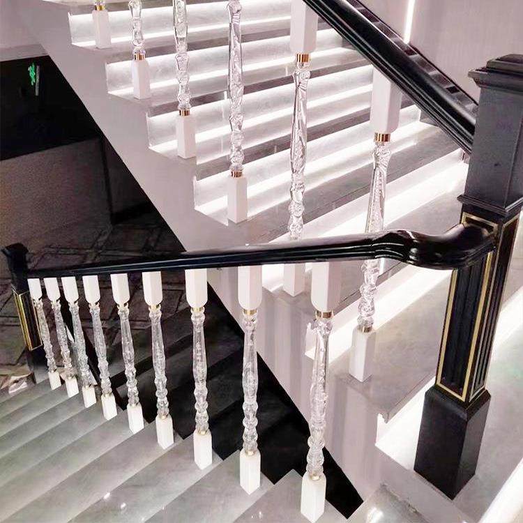 热销内新品实木梯扶手立TGF柱家装室高档场奢所专用轻楼梯楼护栏