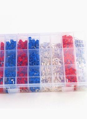 OT型端头圆形鼻铜头子合冷压接线端子241000PCS合1叉形端压线钳组