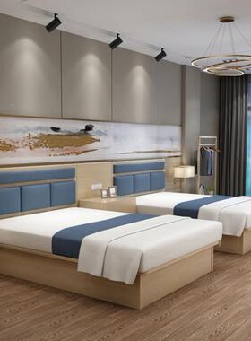 酒店家SSL-JDJJ具宾馆全.套公1寓民宿床单间标.2151.间8米单人床