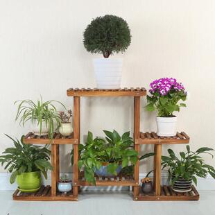 实木多层花架室内家新用落式阳台客厅幼子TLL地儿园款盆景架