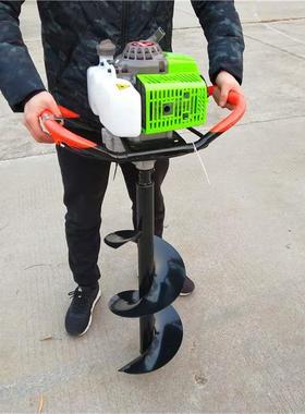 功地打钻挖坑机汽油率大果园种植农用施肥钻WDK孔窝眼打洞