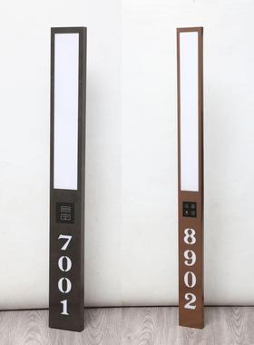 直能供不锈钢门门显功酒21962店宾馆加长牌灯箱组合能型房号智触