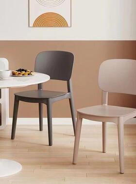 塑料椅子家用加厚餐代厅餐餐UIU椅坐舒服久商桌用现简约凳子靠背