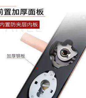 盗防门锁锁套装不锈钢红古通用型F11红古门把手锁体木门具家用防