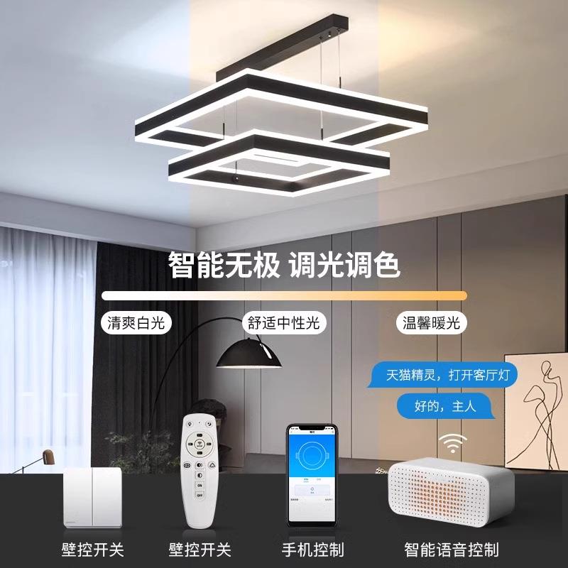 极简客厅吊款灯025新现代简大约气主灯广东中山757472灯具全屋组