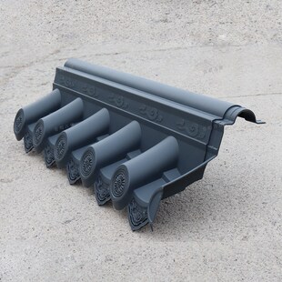 加厚3mm仿古屋檐单面带脊一体树脂瓦围墙装饰瓦帽塑料琉璃瓦厂家