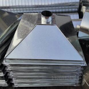 河北沧州德誉吸气罩除尘集气罩白铁皮顶吸工厂除尘设备吸风罩