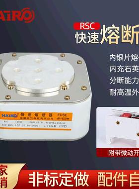 RSC低压熔断器4000A大电流熔断器熔芯快速熔断器平板式P型五孔