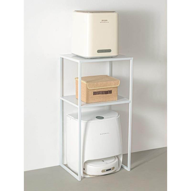 双层沙发边几展示架子扫地机器人收纳柜置物架阳台高脚盆栽花架小