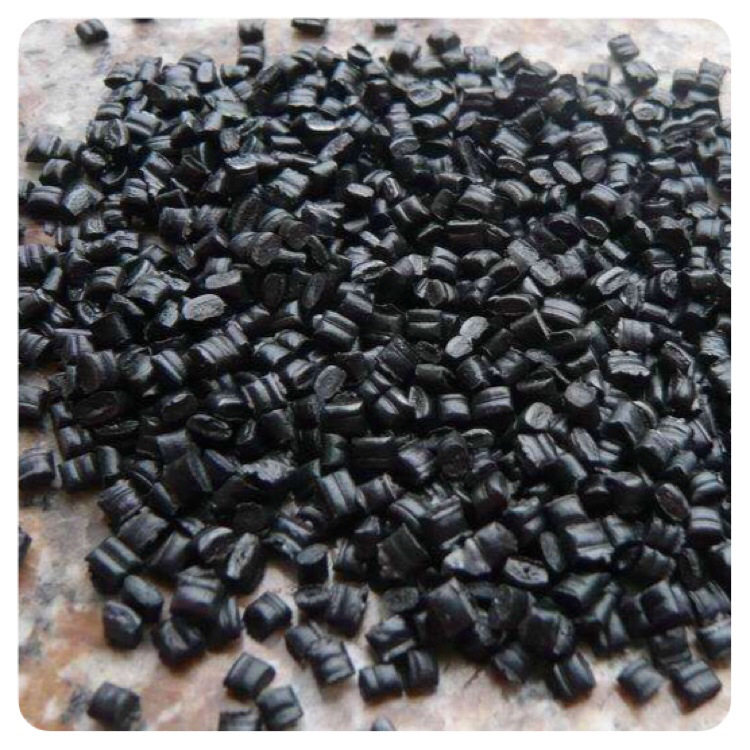 黑色LDPE注塑级回料塑料粒子黑色颗粒一级