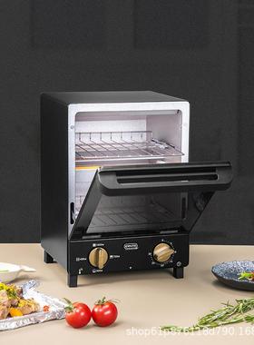 德国ERNTE黑色双层小烤箱小型烘焙多功能迷你型家用全自动电烤箱