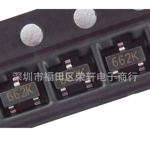 SOT-233.3V三端稳压6206P332丝印662K