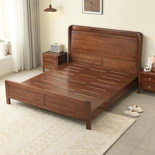 M*乌金木床全实木床1米8主卧大床双人床婚床榫卯结构现代简约中式