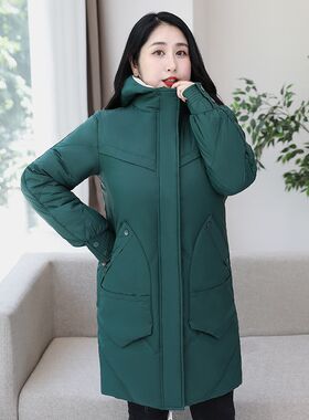 大码薄款羽绒服胖妹妹200斤260斤300加大加肥羽绒服年轻款女中长