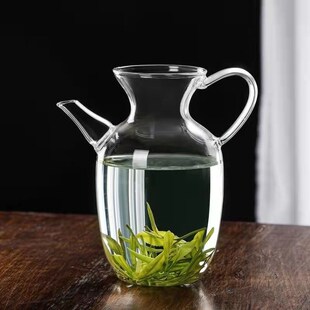 创意花瓶玻璃茶具小号绿茶小宋执壶带滤网可加热茶海分茶泡茶壶