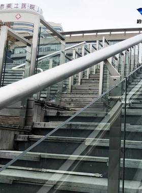 不钢楼锈梯立柱304工不锈钢立柱扶程台手商场FSX地铁车站阳玻璃栏