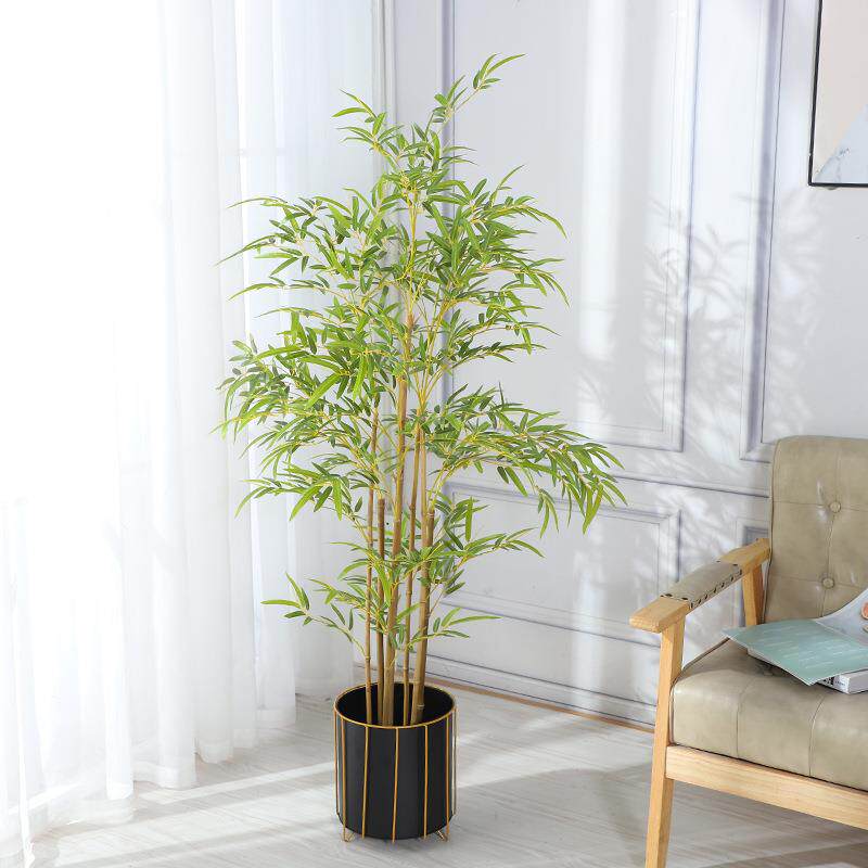 仿真竹6子落假竹子富贵竹装饰绿植景造盆摆件客厅地栽家居装饰摆