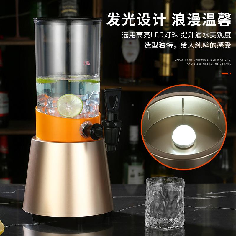 发光酒炮龙酒吧商用啤桶3升不啤63锈钢头创意扎酒桶网红可乐桶容