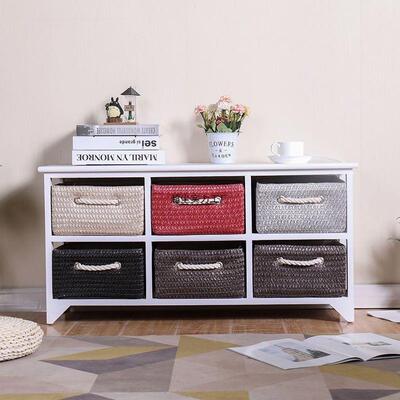 简卧床头柜实木田室园藤IMR编收纳柜抽屉式斗柜厅复古柜客子储物