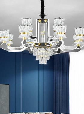 灯XWC客厅吊灯轻客厅发光主具现代简奢约大卧气餐厅室灯网红水晶