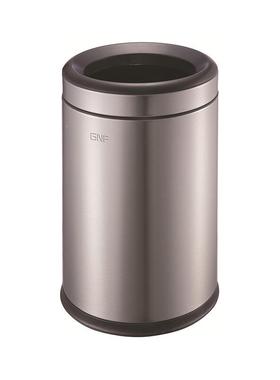 8/0/12L圆形客房房双间QPI桶GN酒店不锈钢防指1纹塑料内桶垃F圾桶