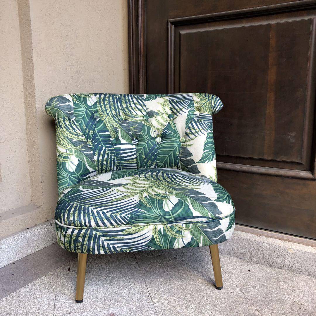 单人沙老发厅椅美式见详情复古卧室椅虎小户型休闲椅阳台懒人客欧