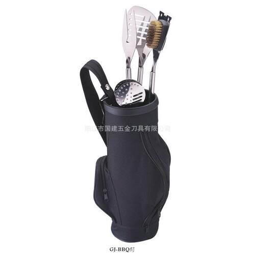 4件套不钢装660烤具便套携式B工BQ烧烤具套装锈户外野餐烧烤