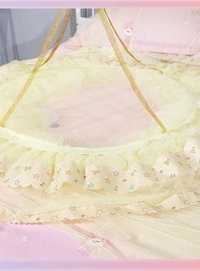 3YK儿童圆DGV蚊帐公主生风粉色吊顶吸舍顶蚊帐学宿床幔顶单双人