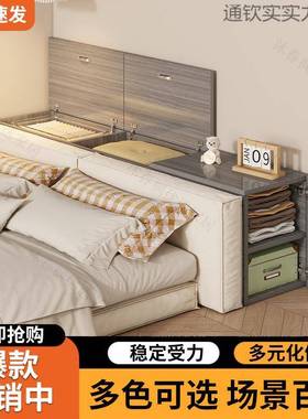 实木床头床尾窄柜缝隙柜长条物榻榻米AAL边储柜置柜物架靠墙夹缝