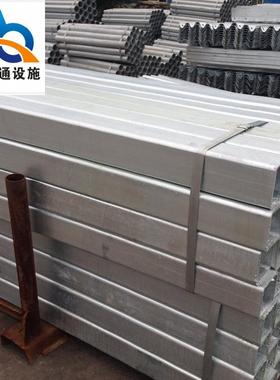 高速公立路护栏立ZYI柱热镀锌圆塑立柱直径114140柱130方管喷柱