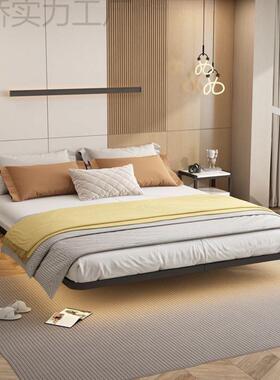 简约悬浮床.米.米奢无床轻架双人xfc44875铁头床公寓民床宿加固悬