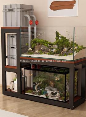 莱澳鱼架子鱼缸柜鱼缸桌架鱼缸底座缸金缸属钢架超龟强PJQ承重多