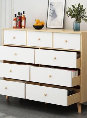 美式柜九斗斗柜家用卧室式储物柜简约XMK柜美甲展示架抽屉美式收