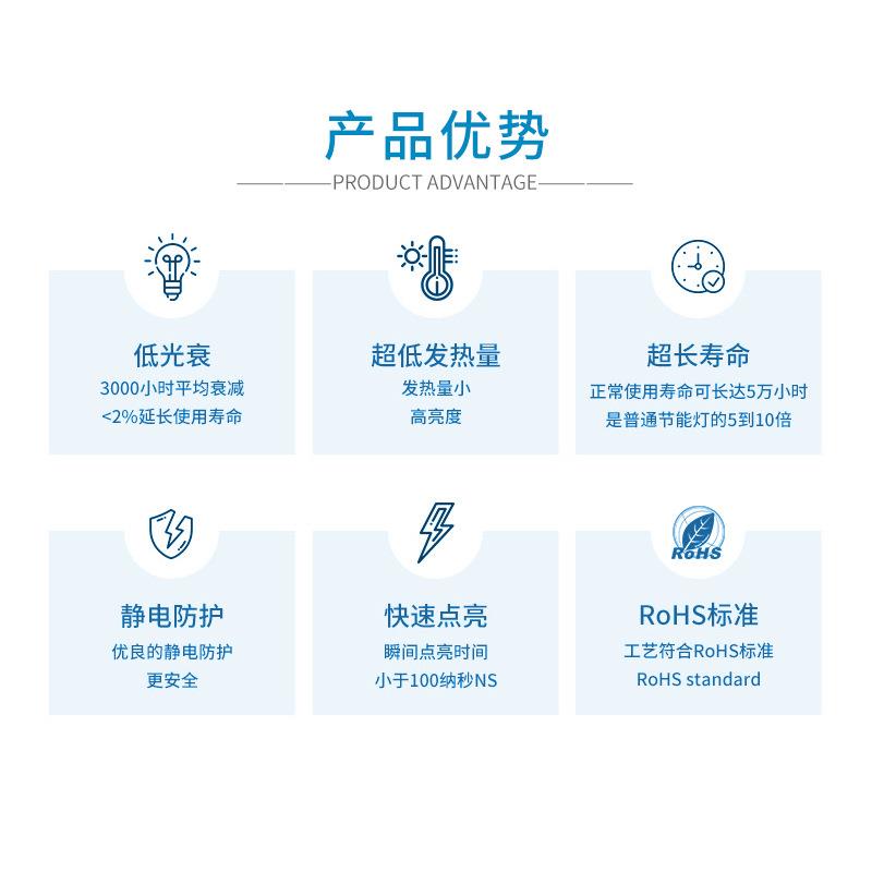 好莱片光6灯028单色贴2键盘灯光源6028高亮LED珠6HLG-602808发光