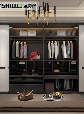 全铝合金式整体衣柜铝开衣帽全间屋QKB家具工厂放衣橱全铝衣柜家