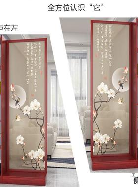 屏风断客实厅正大门玄关柜新QMD中式装饰遮挡木简约现隔代入户进