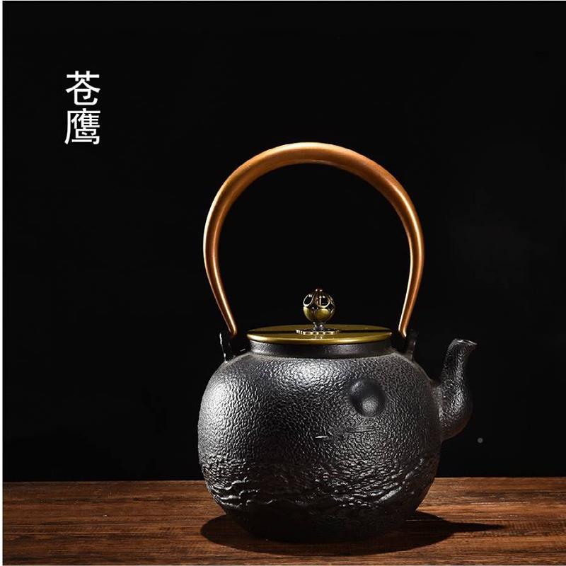 复古铸铁壶壶日式工层夫茶壶具707无涂围炉煮茶茶茶煮水壶铁壶