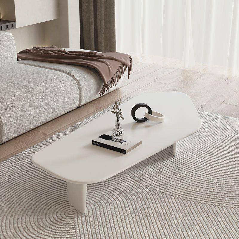 轻奢意式现不则岩网板规茶几代简约红小户型客厅家用JAR创意异形