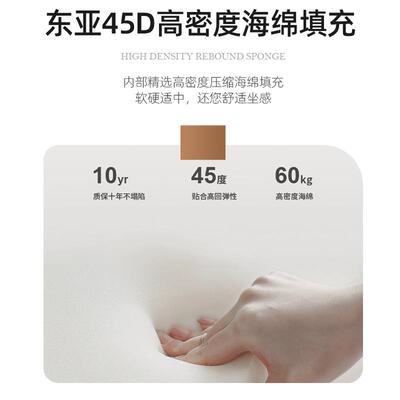 意式轻奢布双人床软XTJ双卧室家艺具简约云朵软大床软包婚床主卧